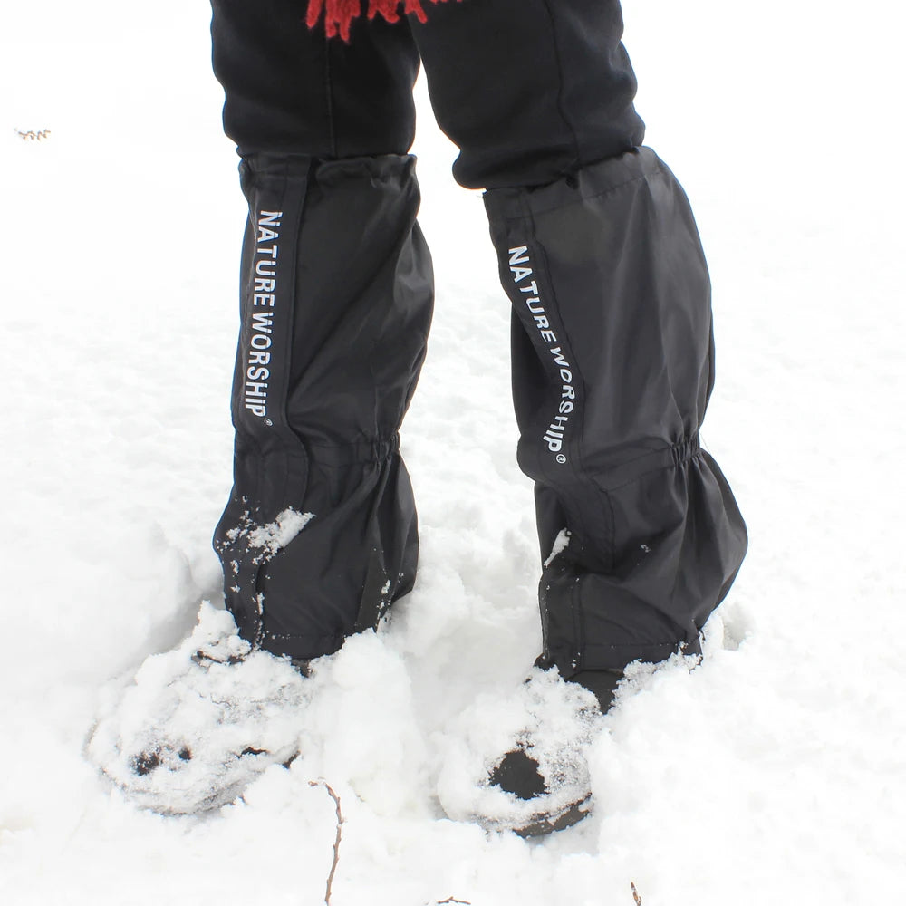 NEW 1 Pair Waterproof Outdoor Hiking Walking Climbing Hunting Snow Legging Gaiters ski gaiters