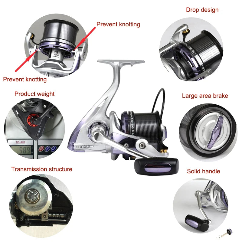 KCN STRADIC CI4 8000 10000 12000 METAL Spinning Fishing Reel 12+1BB High Speed 4.7:1 X-Ship MGL ROTOR Spinning ReeL