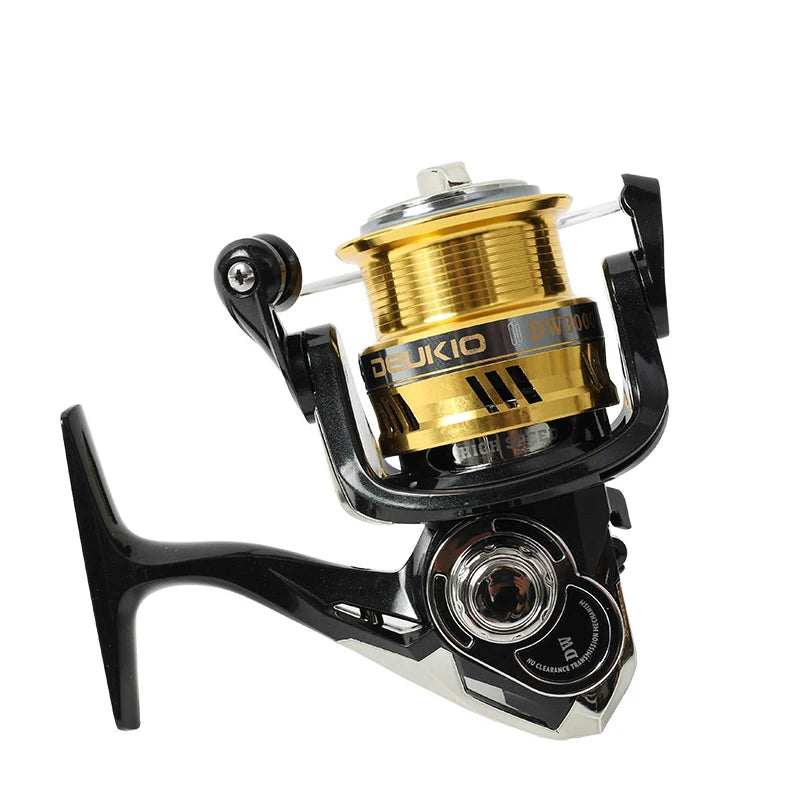 Full Metal Spinning Wheel 4+1BB 6.7:1 Ratio Shallow Line Cup Design Fishing Reel Lure Sea Rod Carp Fishing Reels with CNC Handle