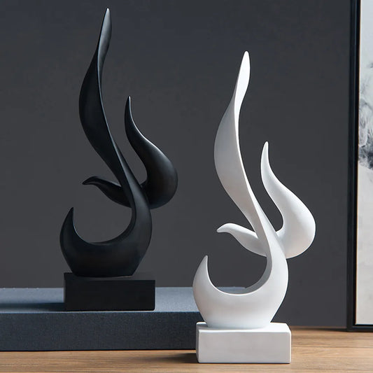 Abstract Sculpture Creative Figurine Living Room TV Shelf Modern Statues Abstract Figurine Statue for Home Decor Office Ornament