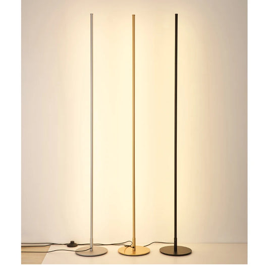 Modern LED corner Floor Lamps for Livingroom Bedroom Standing Lamps Minimalist Rod Home Decor Floor Lights Lighting Fixtures