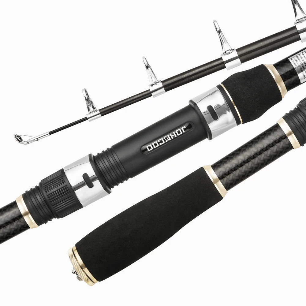 1.8M -3.0M Carp Fishing Rod feeder Hard FRP Carbon Fiber Telescopic Fishing Rod fishing pole easy to carry