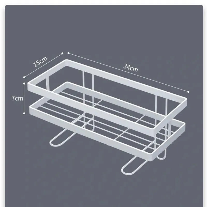 Bathroom Above The Toilet Rack Toilet Wall Hanging Shelf Multi-function Punch-free Vanity Toilet Storage Shelf