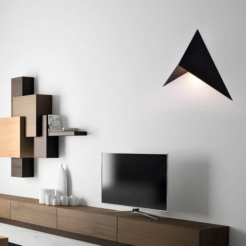 Modern minimalist triangle shape LED Wall Lamps Nordic style Indoor Wall Lamps Living Room Light 3W 5W AC85-265V Simple Lighting