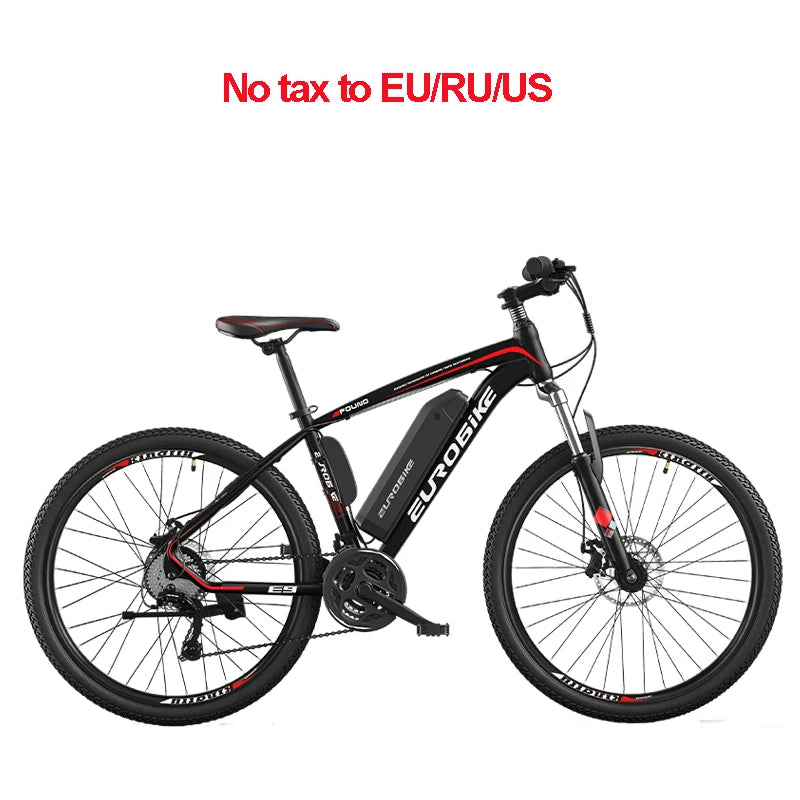 21 speed electric bicycle Aluminum alloy electric bike for adult 3 knifes 26 inch double disc brake e bike mountain ebike