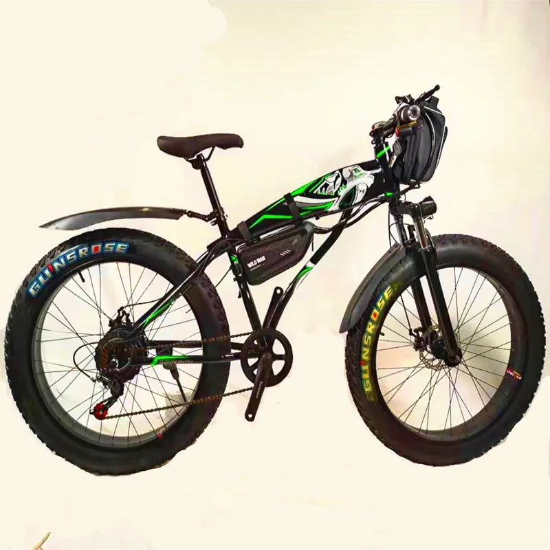 Electric bicycle 1000W men's mountain bike snow bike folding eBike adult electric bicycle fat tire e bicycle 48V lithium battery