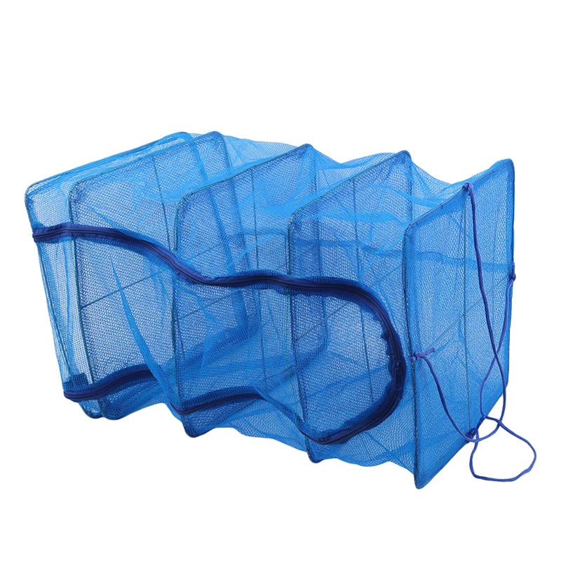 Foldable 4 Layers Drying Fishing Net Rack Hanging Vegetable Fish Dishes Dryer PE Hanger fishing net fishing accessories