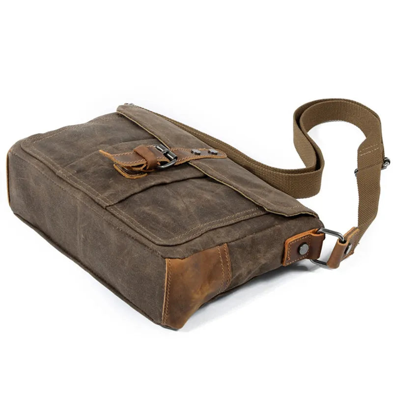 Crossbody Men'S Shoulder Bag Waterproof Canvas Bag Men'S Casual Messenger Bag