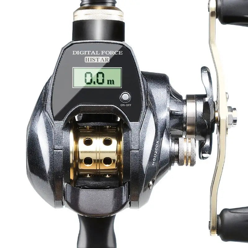 Digital Electric Fishing Reel Water Depth Measuring Fishing Reel High Speed LowProfile Line Counter Baitcasting Tools