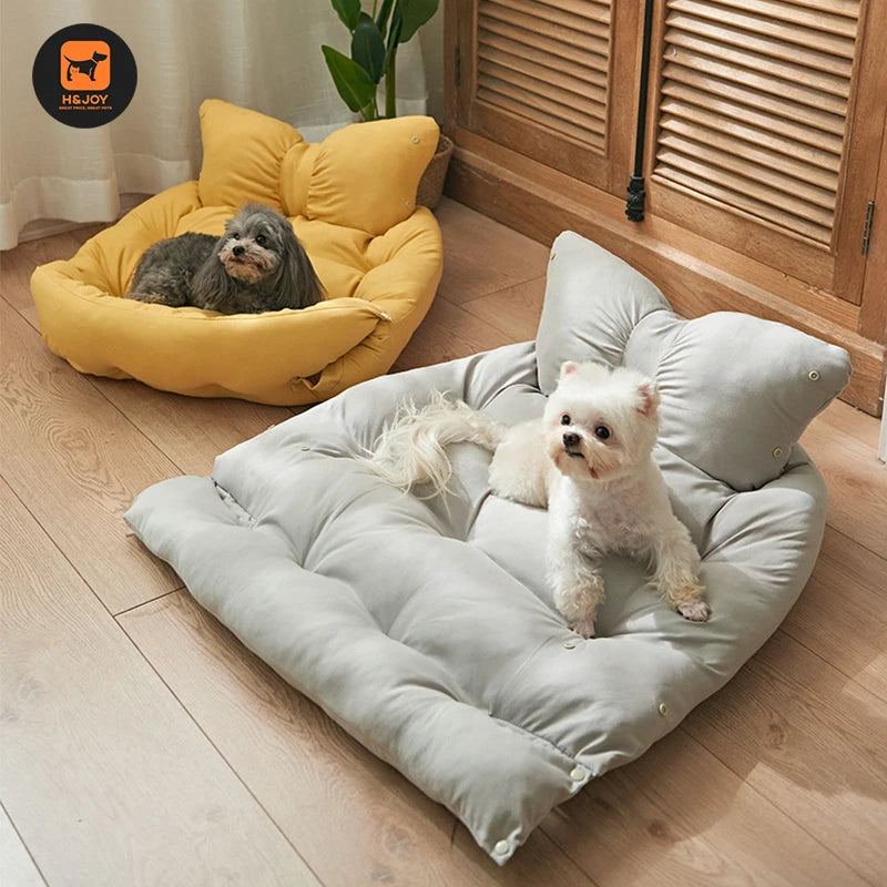 Pet Bed Mat Cushion Dog Sofa Bed Cat Nest Dual Use Lounger Puppy Kennels Tray Pet Sleeping Products Cozy Soft Beds Accessories