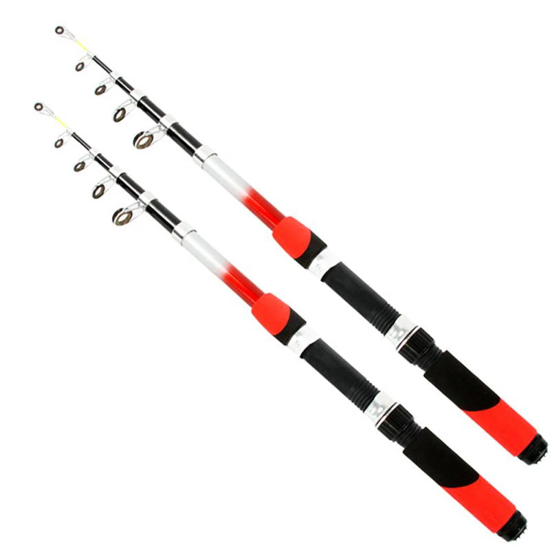 Portable Rotary Fishing 1.8M 2.4M 2.7M 3.0M 3.6M 4.5M Fishing Rod Tough Carbon Fiber Telescopic Travel Sea Boat Rock Fishing Rod