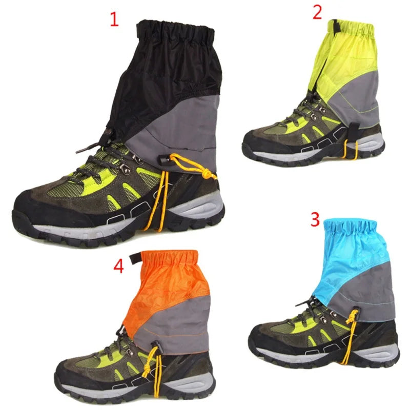 1Pair Outdoor Snow Climbing Shoes Protection Cover Anti-Inset Hiking Skiing Walking Waterproof Skate Short Gaiter