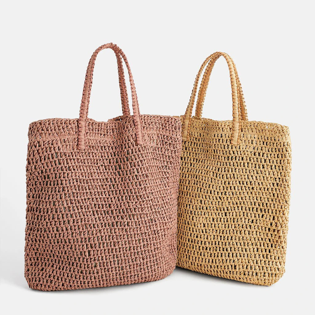 casual straw women shoulder bags wicker woven handbags rattan summer beach bag large capacity tote lady big purses shopper new