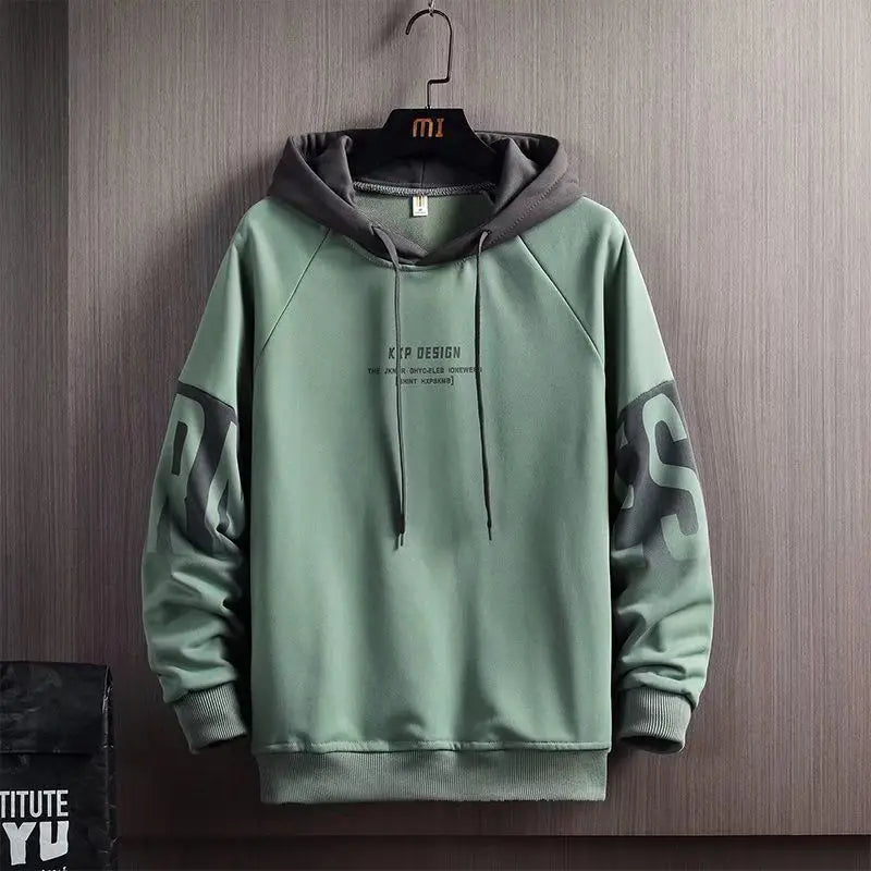 Spring Autumn Men's Hoodies Kpop Fashion Harajuku Letter Print Hoodies Sweatshirts Men Streetwear Trend Men Clothing Hoodies Men