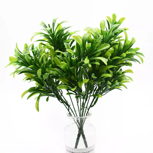 1 Bunch Artificial Plants Green Waterweed Wedding Decoration Background Wall Vases for Home Decor Scrapbook Decorative Flowers