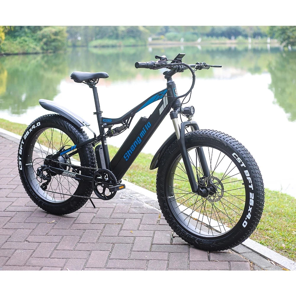 1000W Electric Bike 26"*4.0" Fat Tires MX03 Ebike 48V 17AH Mountain Bike Snowbike Sport Cycling Electronic Bikes for Adult