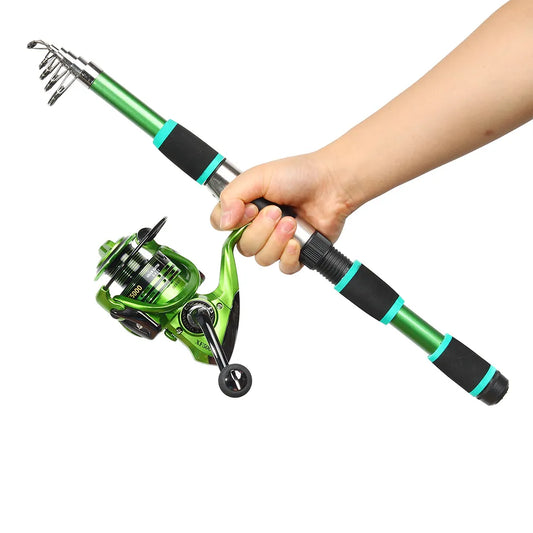 JOSBY Telescopic Fishing Rod Feeder Hard FRP Carbon Fiber Portable Carp Spinning Pole Travel Sea Boat Pesca