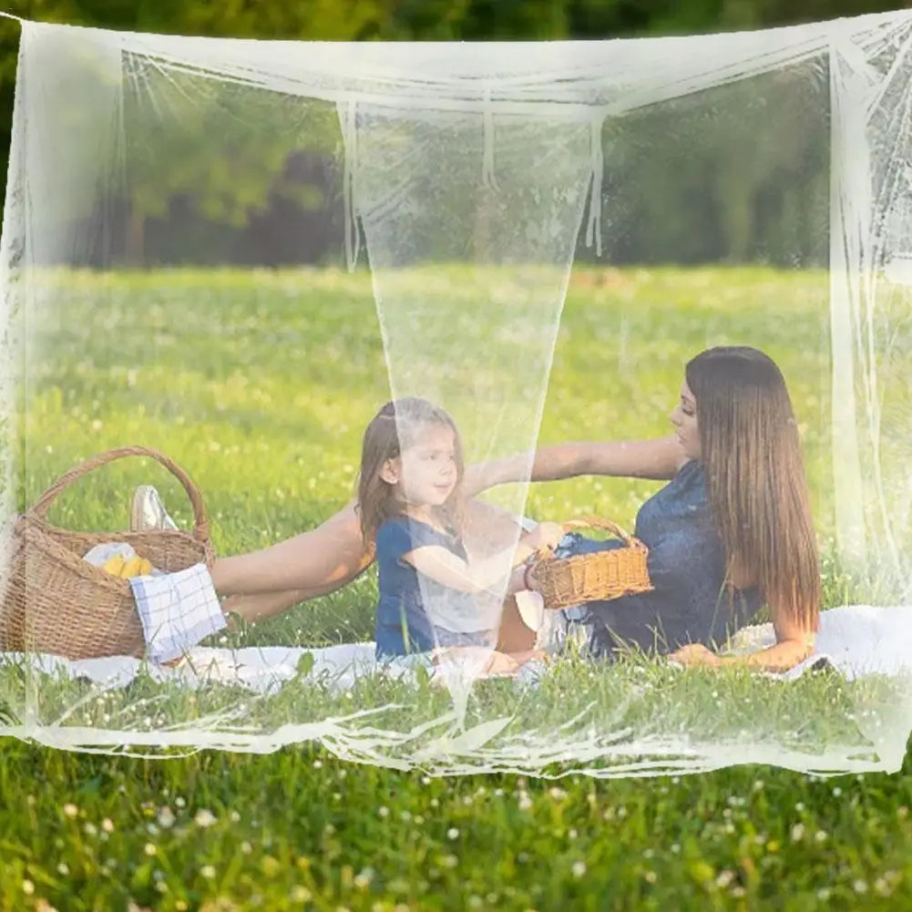 Luxury Mosquito Net Bed Canopy Tent Square Netting Curtain For Camping Screen House Home Bedroom Baby Adults Hanging Decor