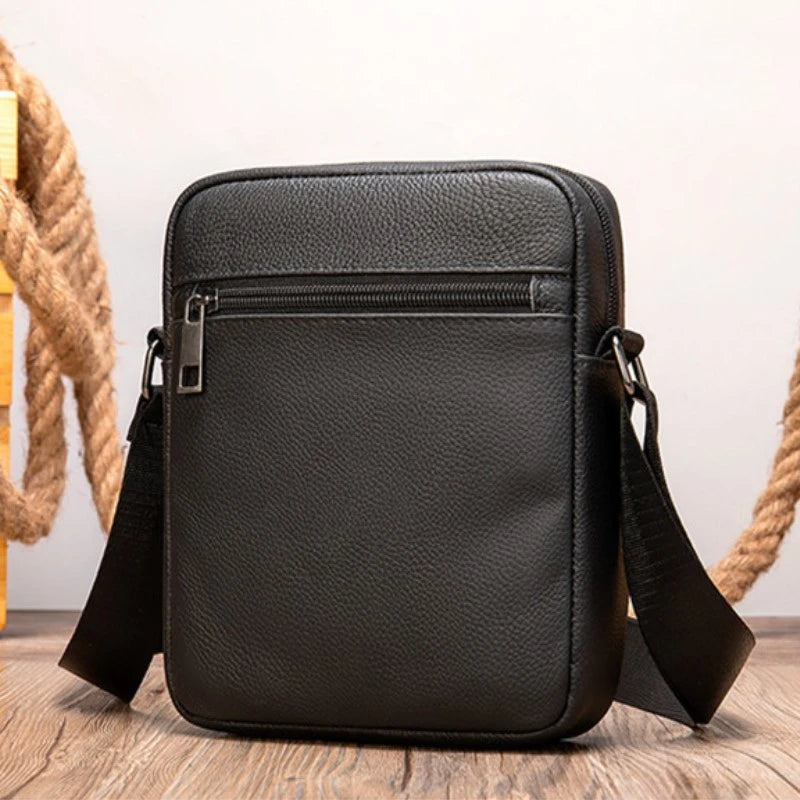 Fashion Men's Shoulder Bag For Men Genuine Leather Handbag Small Male Casual Messenger Small Phone Crossbody Bags