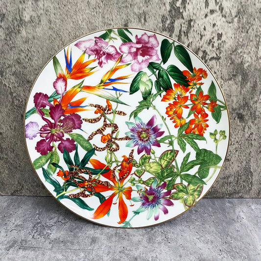 New Arrival Tableware Set Jingdezhen High-End China Household Bowl and Dish Luxury Phnom Penh Gift Porcelain Hylaea Plates