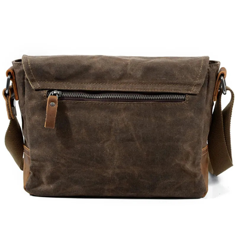 Crossbody Men'S Shoulder Bag Waterproof Canvas Bag Men'S Casual Messenger Bag