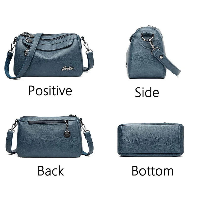 Vintage Soft Leather women shoulder Bags Luxury Handbags Women Bags Designer Small Crossbody Bags for Women 2020 Messenger Bag