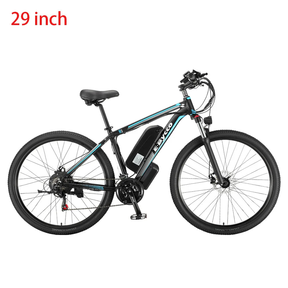 29 Inch Urban Electric Mountain Bike 48V 500W 10Ah Electric Bicycle 50km/h E-bike Pure Electric Endurance 30-40km