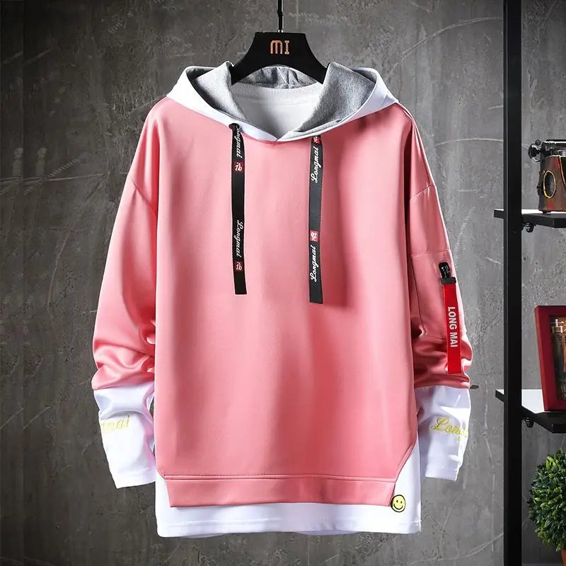 Spring Autumn Men's Hoodie Harajuku Fashion Korean Streetwear Sweatshirt Men Casual Men Clothing Trend Long Sleeve Hoodies Men