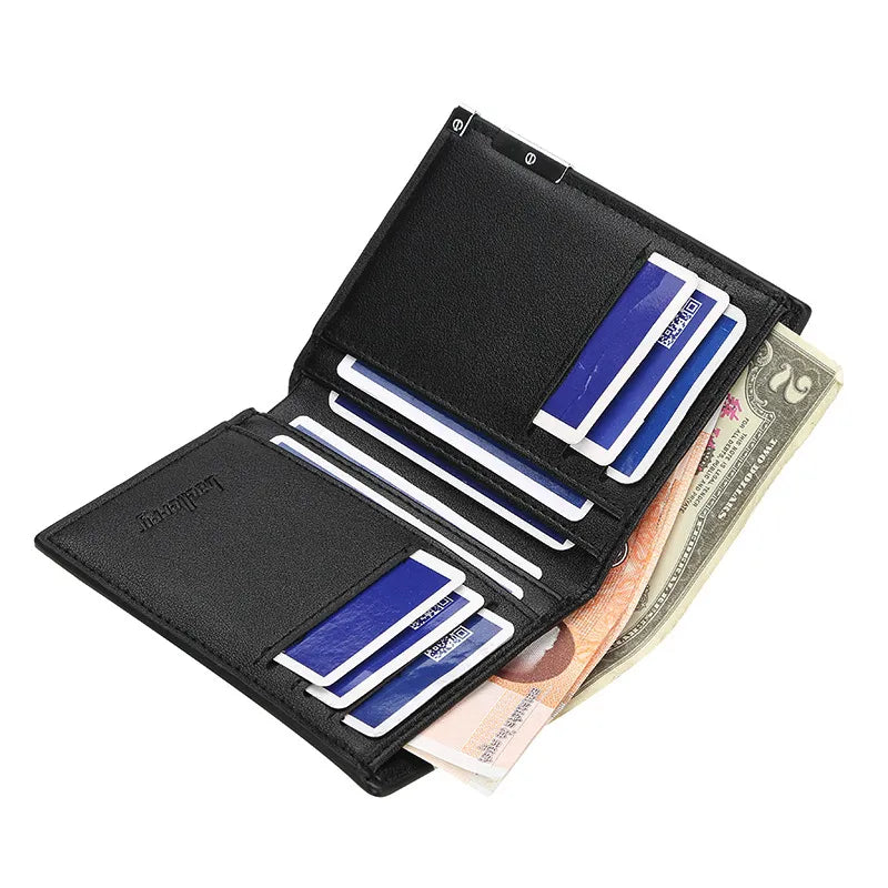 High Quality USA FBI Department Of Justice Men Women Leather Wallet Billfold Slim Credit Card/ID Holders Inserts Short Purses