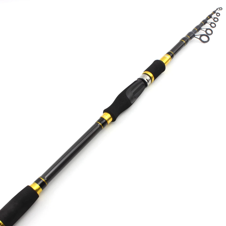 Carbon M power lure 7g -28g 1.8M - 2.7M Portable Telescopic Fishing Rod Spinning Fish Hand Fishing Tackle Sea Rod