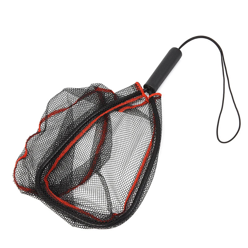 Aluminum Alloy 80cm Retractable Fishing Net Telescoping Foldable Landing Net Pole Folding Landing Net For Fly Fishing