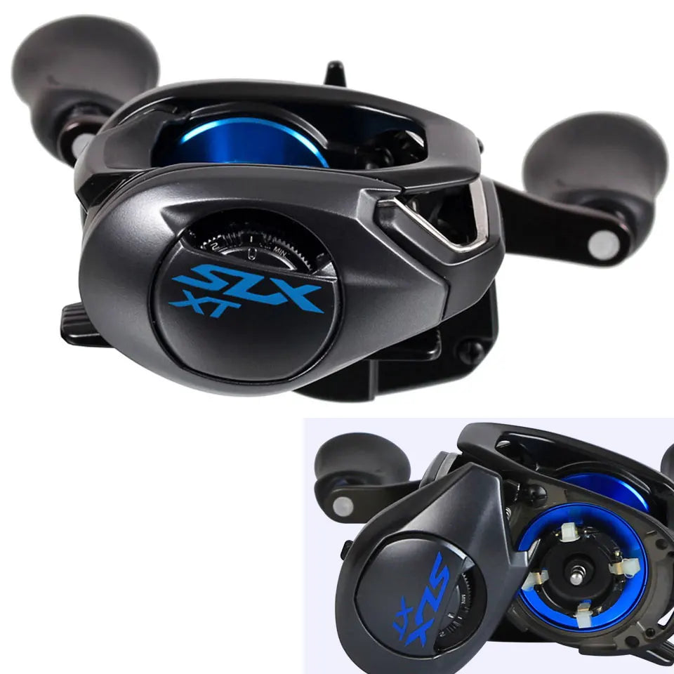 NEW SHIMANO Reel SLX XT Baitcast Fishing Reel New SVS Infinity Braking System Aluminium Hagane body