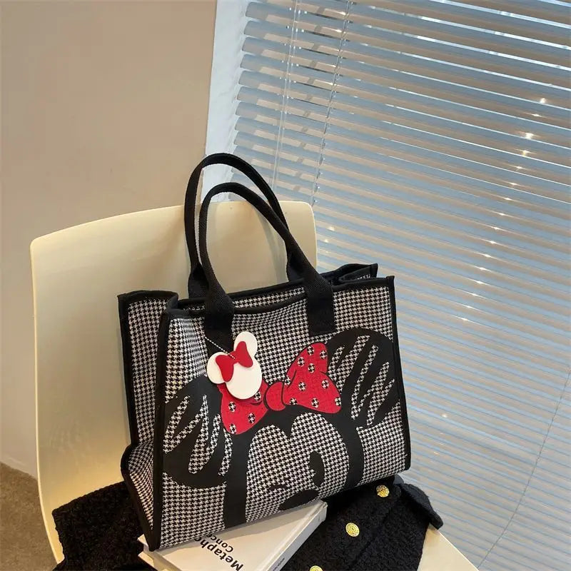 Disney Mickey New Women's Handbag Luxury Brand Cartoon Women's Bag Large Capacity Multifunctional Fashion Tote Bag Shopping Bag