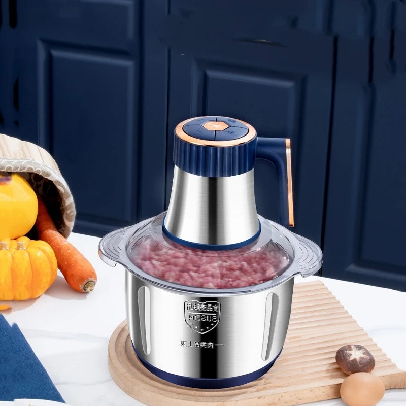 Meat grinder household stainless steel mUlti-Functional Cooking Machine High-Power Electric Meat Mixer Food Supplement Machine