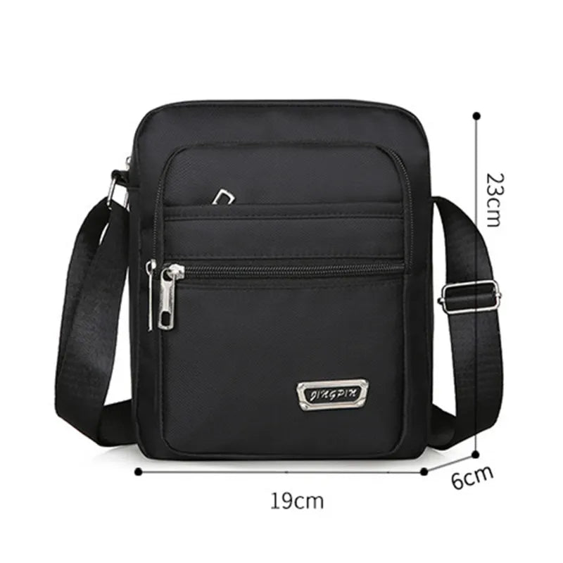 2023 Brand New Men Crossbody Bags Male Nylon Shoulder Bags Boy Messenger Bags Man Handbags for Travel Casual Large Satchel Grey