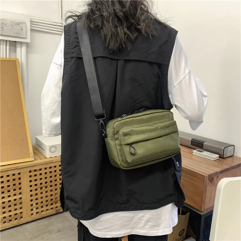 New Unisex Messenger Bag Travel Waist Bag Men's Chest Bag Backpack Casual Men's Shoulder Messenger Bag Nylon Phone Bag Purse