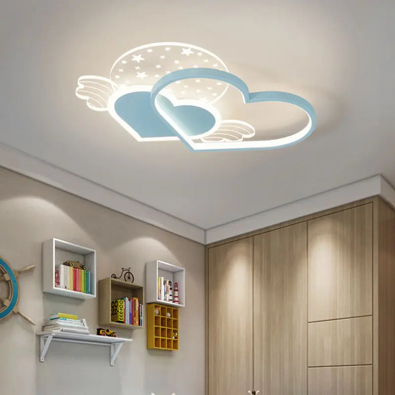 Dimming Light Led Light Children's Bedroom Ceiling Light Metal Children's Room Modern Love Living Room Cartoon Celing Lamps