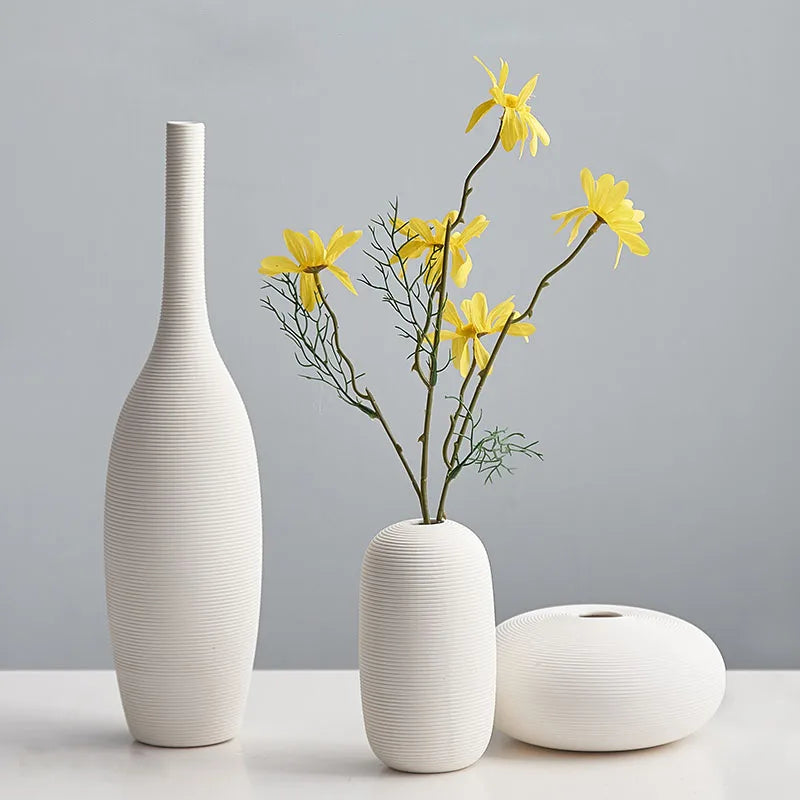 Vase Decoration Household  Ceramic Vase Decorative Vases Modern Living Room Decoration Modern Home Decor Vases for Flowers