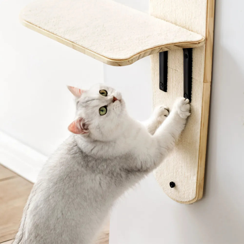 MEWOOFUN Cat Hanging Bed Easy Assembly Pet Climbing Frame Cat Climbing Tree Tower Cat Toys Pet Supplier US Stock