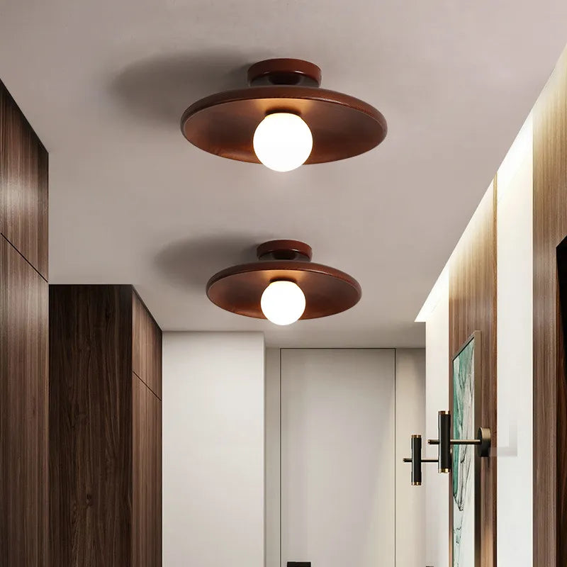 Nordic Led Wooden Ceiling Chandelier for Living Room Wood Ceiling Lamp for Bedroom Dining Room Corridor Balcony Light Fixture G9