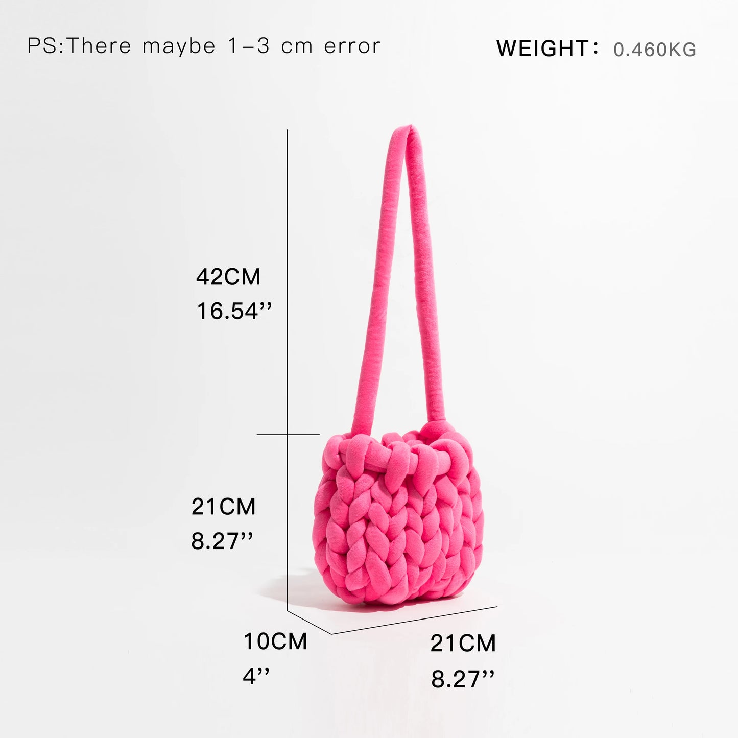 Fashion Crochet Crossbody Bags Designer Knitted Women Shoulder Bags Rope Woven Messenger Bag Handmade Small Tote Shopper Purses