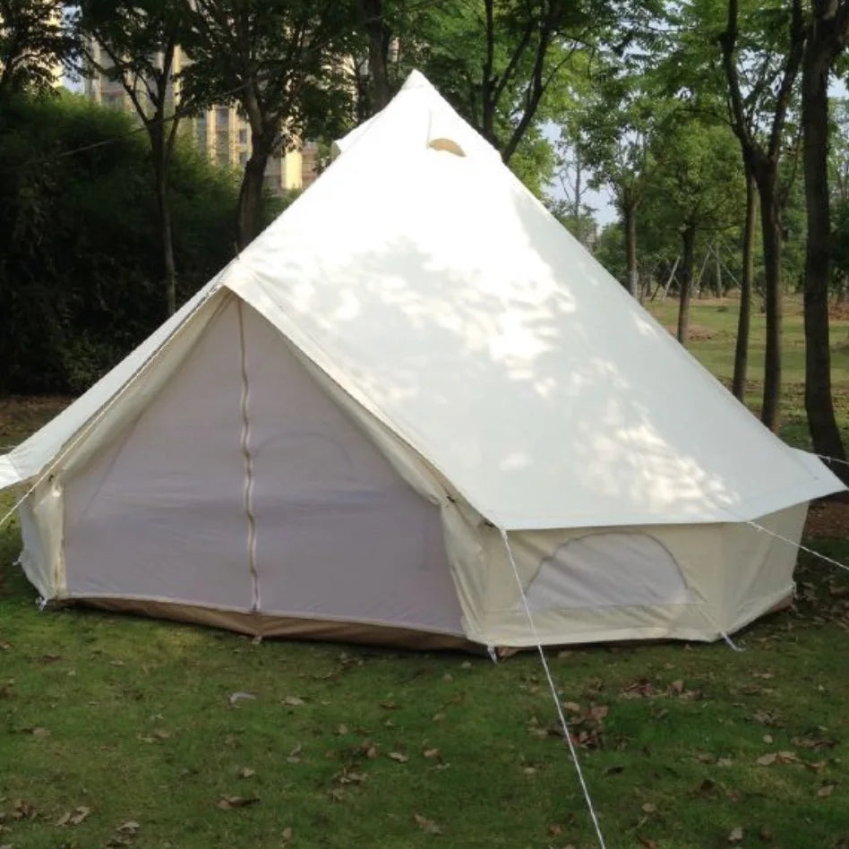 waterproof canvas bell tent 4m