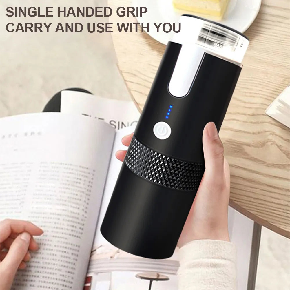 170ML Electric Coffee Machine Portable Travel Mini Capsule Coffee Maker USB Rechargeable Coffee Brewer Machine for Home Office