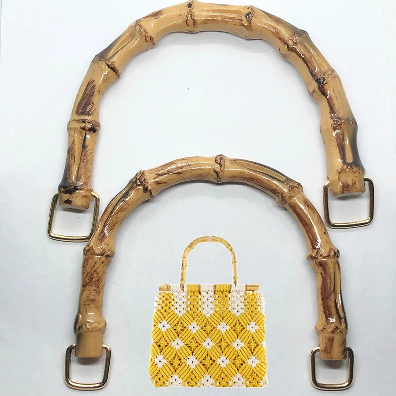 Imitation Bamboo U Shape Bag Handles Plastic Handles For Women's Bags Purse Tote Handle With Buckle Handles For Diy Bags 2023