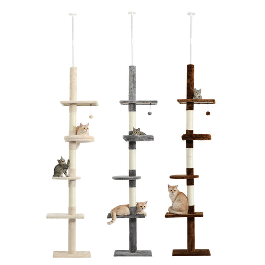 Funny Cats Tree Condo House Scratching Posts for Cats Kitten Wood Multi-Level Tower Toys Jumping Climbing for Cats Fast Shipping