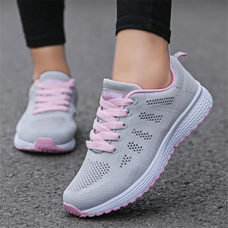 Sneakers Women Shoes 2020 Breathable Mesh Casual Sports Shoes Woman Lace-up Autumn Ladies Shoes Women Sneakers Zapatos De Mujer