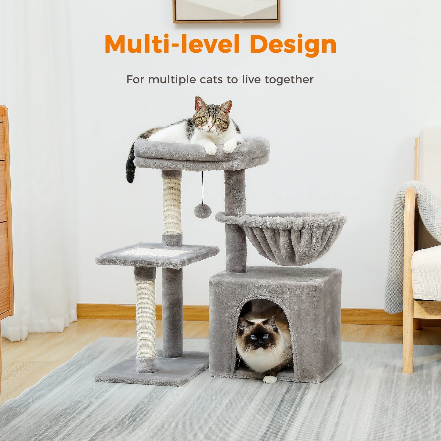 Domestic Delivery Cat Climbing Frame Cat Scratching Post Tree Scratcher Pole Furniture Cat Toy plac zabaw dla kota Pet Products