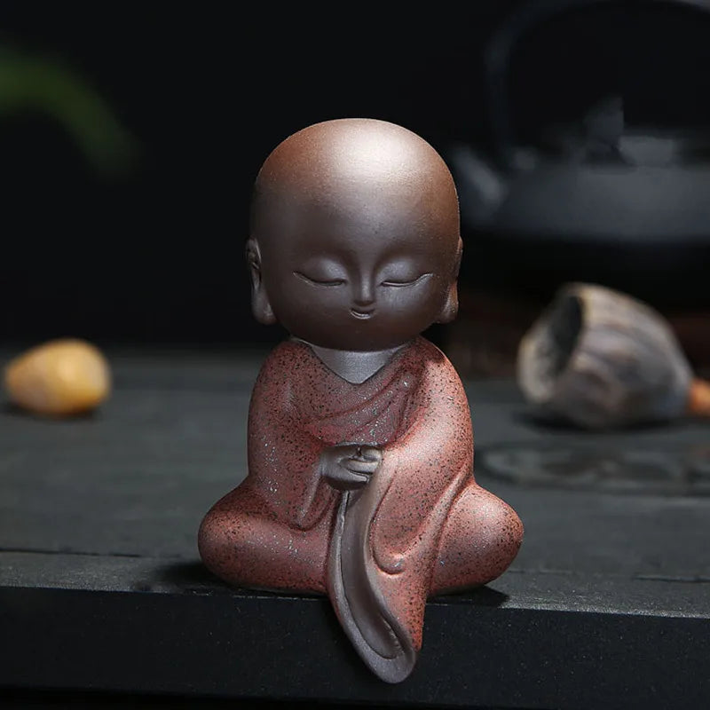 Small  Monk Buddha Statues Tathagata India Yoga Mandala Sculptures Ceramic Ceremony Ornaments Gift budda Figurine Home Decor