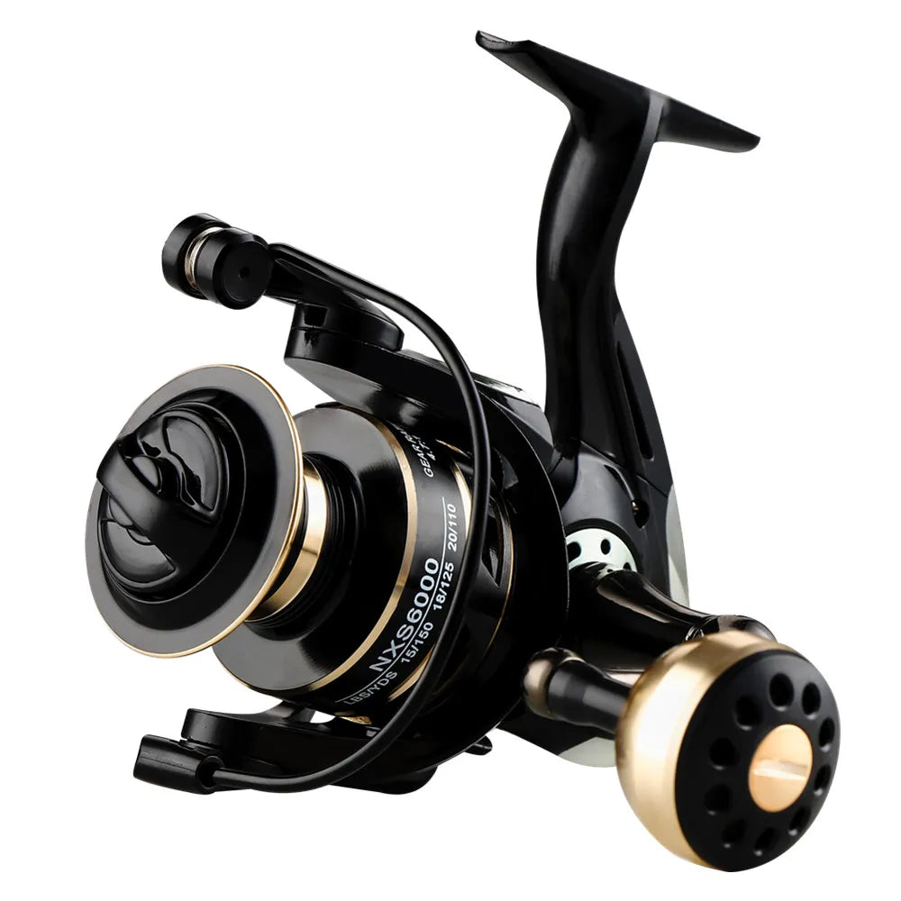 New Spinning reels 12KG Max Drag Carrete de pesca 5.2:1 Metal Stainless Steel Fishing Reel Saltwater Reel for Fishing