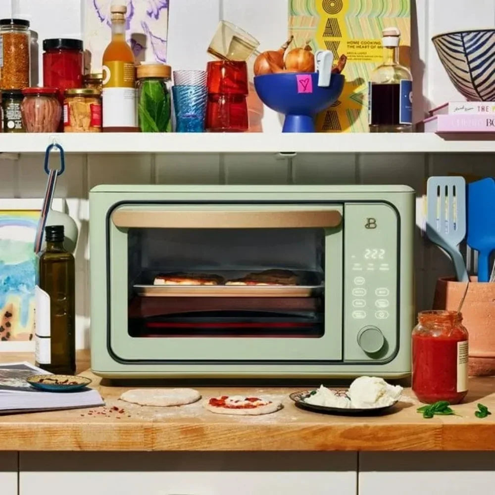 6 Slice Touchscreen Air Fryer Toaster Oven, Sage Green